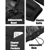 image:imageCOOFANDY Mens Rain Jacket Waterproof Lightweight Packable Raincoat Pullover Windbreaker With Hood For Hiking RunningBlack