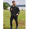 image:imageCOOFANDY Mens Rain Jacket Waterproof Lightweight Packable Raincoat Pullover Windbreaker With Hood For Hiking RunningBlack