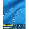 image:imageCOOFANDY Mens Rain Jacket Waterproof Lightweight Packable Raincoat Pullover Windbreaker With Hood For Hiking RunningBlue
