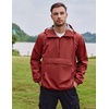 image:imageCOOFANDY Mens Rain Jacket Waterproof Lightweight Packable Raincoat Pullover Windbreaker With Hood For Hiking RunningWine Red