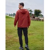 image:imageCOOFANDY Mens Rain Jacket Waterproof Lightweight Packable Raincoat Pullover Windbreaker With Hood For Hiking RunningWine Red