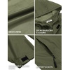 image:imageCOOFANDY Mens Rain Jacket Waterproof With Hood Lightweight Packable Shell Raincoat Windbreaker For Cycling Golf TravelArmy Green