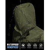 image:imageCOOFANDY Mens Rain Jacket Waterproof With Hood Lightweight Packable Shell Raincoat Windbreaker For Cycling Golf TravelArmy Green