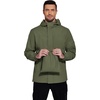 image:imageCOOFANDY Mens Rain Jacket Waterproof With Hood Lightweight Packable Shell Raincoat Windbreaker For Cycling Golf TravelArmy Green