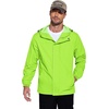 image:imageCOOFANDY Mens Rain Jacket Waterproof With Hood Lightweight Packable Shell Raincoat Windbreaker For Cycling Golf TravelLime Green