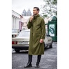 image:imageCOOFANDY Mens Rain Jacket with Hood Waterproof Lightweight Active Long RaincoatArmy Green