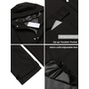 image:imageCOOFANDY Mens Rain Jacket with Hood Waterproof Lightweight Active Long RaincoatBlack