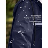 image:imageCOOFANDY Mens Rain Jacket with Hood Waterproof Lightweight Active Long RaincoatBluereflective Strip