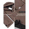 image:imageCOOFANDY Mens Rain Jacket with Hood Waterproof Lightweight Active Long RaincoatBrown