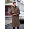 image:imageCOOFANDY Mens Rain Jacket with Hood Waterproof Lightweight Active Long RaincoatBrown