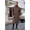 image:imageCOOFANDY Mens Rain Jacket with Hood Waterproof Lightweight Active Long RaincoatBrown
