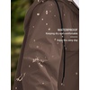 image:imageCOOFANDY Mens Rain Jacket with Hood Waterproof Lightweight Active Long RaincoatBrown