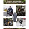 image:imageCOOFANDY Mens Rain Jacket with Hood Waterproof Lightweight Active Long RaincoatDark Grey