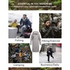 image:imageCOOFANDY Mens Rain Jacket with Hood Waterproof Lightweight Active Long RaincoatGrey