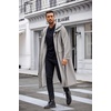 image:imageCOOFANDY Mens Rain Jacket with Hood Waterproof Lightweight Active Long RaincoatGrey