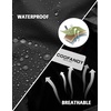 image:imageCOOFANDY Mens Rain Suit 2 Piece Waterproof Breathable Rain Gear Lightweight Rain Jacket Pants Rainwear SuitBlack