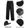 image:imageCOOFANDY Mens Rain Suit 2 Piece Waterproof Breathable Rain Gear Lightweight Rain Jacket Pants Rainwear SuitBlueBlack