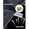 image:imageCOOFANDY Mens Rain Suit 2 Piece Waterproof Breathable Rain Gear Lightweight Rain Jacket Pants Rainwear SuitNavy Blue