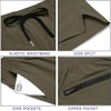 image:imageCOOFANDY Mens Running Athletic Shorts 5 Inch 2 Pack Gym Workout Shorts Fitted Exercise Hiking Shorts with Zipper Pocket01army GreenBlack