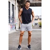 image:imageCOOFANDY Mens Running Athletic Shorts 5 Inch 2 Pack Gym Workout Shorts Fitted Exercise Hiking Shorts with Zipper Pocket01blackGrey