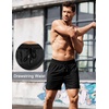 image:imageCOOFANDY Mens Running Athletic Shorts 5 Inch 2 Pack Gym Workout Shorts Fitted Exercise Hiking Shorts with Zipper PocketBlack
