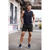 image:imageCOOFANDY Mens Running Athletic Shorts 5 Inch 2 Pack Gym Workout Shorts Fitted Exercise Hiking Shorts with Zipper PocketBlack