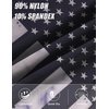 image:imageCOOFANDY Mens Running Athletic Shorts 5 Inch 2 Pack Gym Workout Shorts Fitted Exercise Hiking Shorts with Zipper PocketBlack American Flag