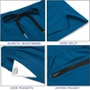 image:imageCOOFANDY Mens Running Athletic Shorts 5 Inch 2 Pack Gym Workout Shorts Fitted Exercise Hiking Shorts with Zipper PocketBlackBlue