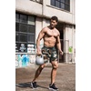 image:imageCOOFANDY Mens Running Athletic Shorts 5 Inch 2 Pack Gym Workout Shorts Fitted Exercise Hiking Shorts with Zipper PocketCamo ArmyBlack
