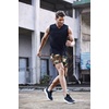 image:imageCOOFANDY Mens Running Athletic Shorts 5 Inch 2 Pack Gym Workout Shorts Fitted Exercise Hiking Shorts with Zipper PocketCamo ArmyBlack