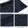 image:imageCOOFANDY Mens Running Athletic Shorts 5 Inch 2 Pack Gym Workout Shorts Fitted Exercise Hiking Shorts with Zipper PocketCamo BlueGrey