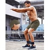 image:imageCOOFANDY Mens Running Athletic Shorts 5 Inch 2 Pack Gym Workout Shorts Fitted Exercise Hiking Shorts with Zipper PocketDark Green