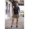 image:imageCOOFANDY Mens Running Athletic Shorts 5 Inch 2 Pack Gym Workout Shorts Fitted Exercise Hiking Shorts with Zipper PocketDark Green