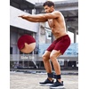 image:imageCOOFANDY Mens Running Athletic Shorts 5 Inch 2 Pack Gym Workout Shorts Fitted Exercise Hiking Shorts with Zipper PocketDark RedBlack