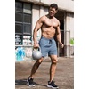 image:imageCOOFANDY Mens Running Athletic Shorts 5 Inch 2 Pack Gym Workout Shorts Fitted Exercise Hiking Shorts with Zipper PocketLight BlueGrey