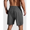 image:imageCOOFANDY Mens Running Athletic Shorts 9 Gym Workout Lightweight Elastic Waist Sports ShortsDark Grey