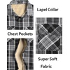 image:imageCOOFANDY Mens Sherpa Lined Flannel Shirt Jacket Long Sleeve Button Up Fleece Plaid ShirtsBlack