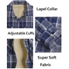 image:imageCOOFANDY Mens Sherpa Lined Flannel Shirt Jacket Long Sleeve Button Up Fleece Plaid ShirtsDark Blue