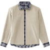 image:imageCOOFANDY Mens Sherpa Lined Flannel Shirt Jacket Long Sleeve Button Up Fleece Plaid ShirtsNavy White Khaki Plaid