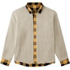 image:imageCOOFANDY Mens Sherpa Lined Flannel Shirt Jacket Long Sleeve Button Up Fleece Plaid ShirtsYellowBlack