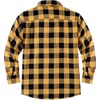 image:imageCOOFANDY Mens Sherpa Lined Flannel Shirt Jacket Long Sleeve Button Up Fleece Plaid ShirtsYellowBlack