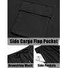 image:imageCOOFANDY Mens Shirt and Shorts Set 2 Piece Fashion Summer Tracksuits Cotton Oversized TShirts Cargo Shorts OutfitsAll Black