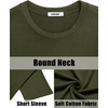 image:imageCOOFANDY Mens Shirt and Shorts Set 2 Piece Fashion Summer Tracksuits Cotton Oversized TShirts Cargo Shorts OutfitsArmy Green