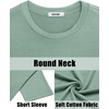 image:imageCOOFANDY Mens Shirt and Shorts Set 2 Piece Fashion Summer Tracksuits Cotton Oversized TShirts Cargo Shorts OutfitsGrey Green