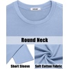 image:imageCOOFANDY Mens Shirt and Shorts Set 2 Piece Fashion Summer Tracksuits Cotton Oversized TShirts Cargo Shorts OutfitsLight Blue