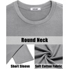 image:imageCOOFANDY Mens Shirt and Shorts Set 2 Piece Fashion Summer Tracksuits Cotton Oversized TShirts Cargo Shorts OutfitsLight Grey