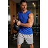 image:imageCOOFANDY Mens Sleeveless Shirt Quick Dry Workout Tank Top Gym Muscle T Shirts Sport Athletic Tanks Moisture WickingBlue