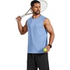 image:imageCOOFANDY Mens Sleeveless Shirt Quick Dry Workout Tank Top Gym Muscle T Shirts Sport Athletic Tanks Moisture WickingLight Blue