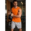 image:imageCOOFANDY Mens Sleeveless Shirt Quick Dry Workout Tank Top Gym Muscle T Shirts Sport Athletic Tanks Moisture WickingOrange