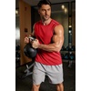 image:imageCOOFANDY Mens Sleeveless Shirt Quick Dry Workout Tank Top Gym Muscle T Shirts Sport Athletic Tanks Moisture WickingRed